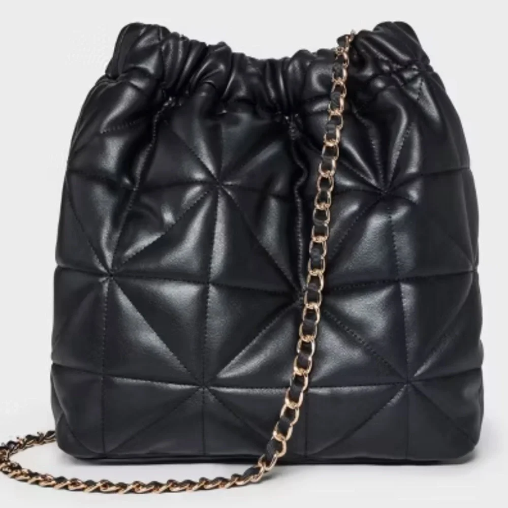 Rouched Chain Crossbody Bag - A New Day nwt - Picture 1 of 5
